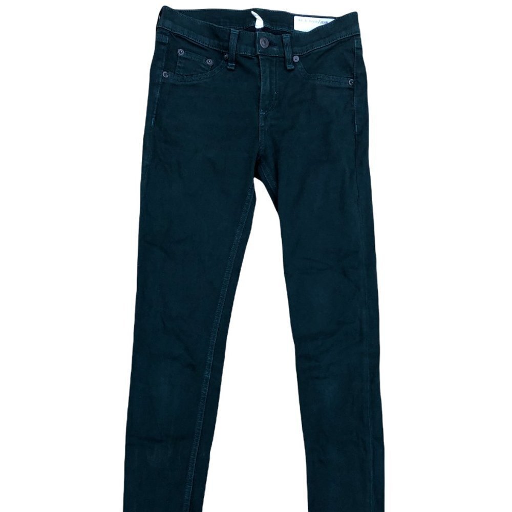 rag & bone Leggings Denim Jeans Women's 25 Green Designer Skinny Fit Pants‌